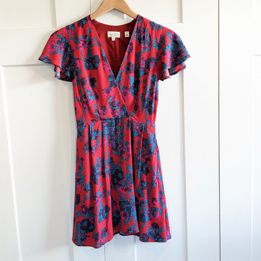 Jack Wills floral pocket mini dress